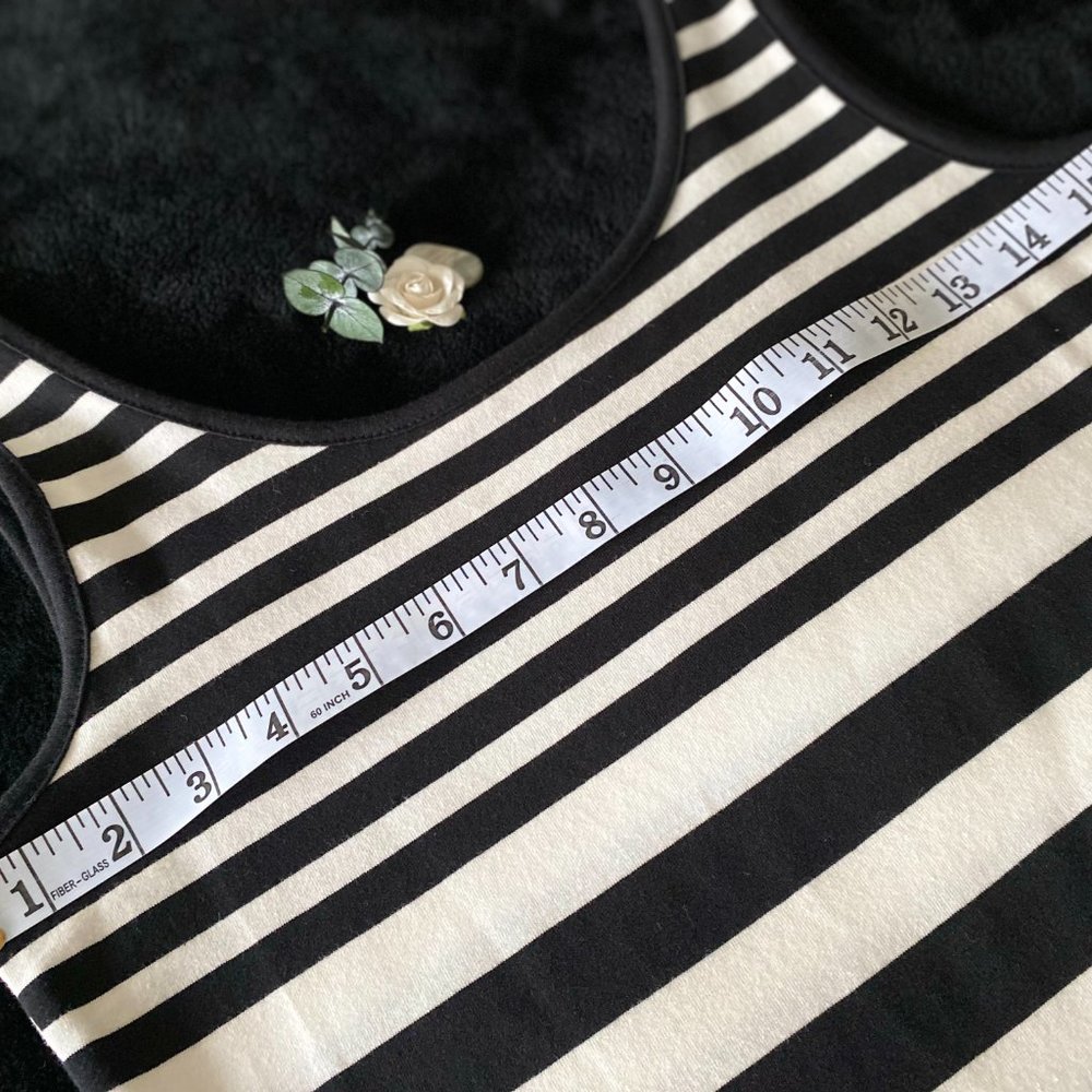 NWOT MIRA 88 Tank Dress Cotton Black/White Stripe - Sz Small - Picture 4 of 5